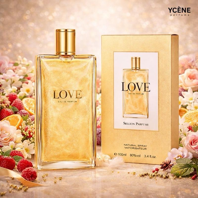 GOLDEN LOVE - YCÈNE LOVE Collection Luxurious 100ML Female EDP Luxury Quality Perfume with 5-8 Hours Long Lasting Fragrance with dupe perfume Scents