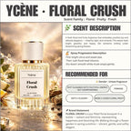 FLORAL CRUSH - Ycène 30ML Luxurious Unisex EDP Perfume with 8-Hours Long Lasting Fragrance with dupe perfume Scents