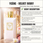 LUXURY VELVET IVORY - Ycène VELVET Collection Luxurious Female EDP Perempuan Perfume with 5-8 Hours Long Lasting Fragrance with dupe perfume Scents SELLION