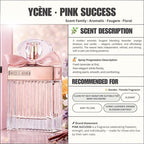 Pink Success Women  - YCÈNE SUCCESS Collection Luxurious 100ML Female EDP Perempuan Perfume with 5-8Hours Long Lasting Fragrance with dupe perfume Scents