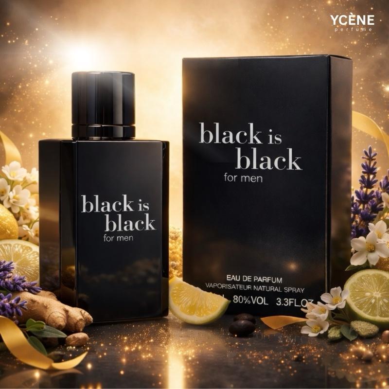 BLACK IS BLACK - Ycene Luxurious Male EDP Luxury Quality Perfume with 5-8 Hours Long Lasting Fragrance with dupe perfume Scents