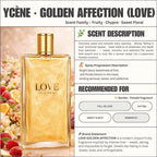 GOLDEN LOVE - YCÈNE LOVE Collection Luxurious 100ML Female EDP Luxury Quality Perfume with 5-8 Hours Long Lasting Fragrance with dupe perfume Scents