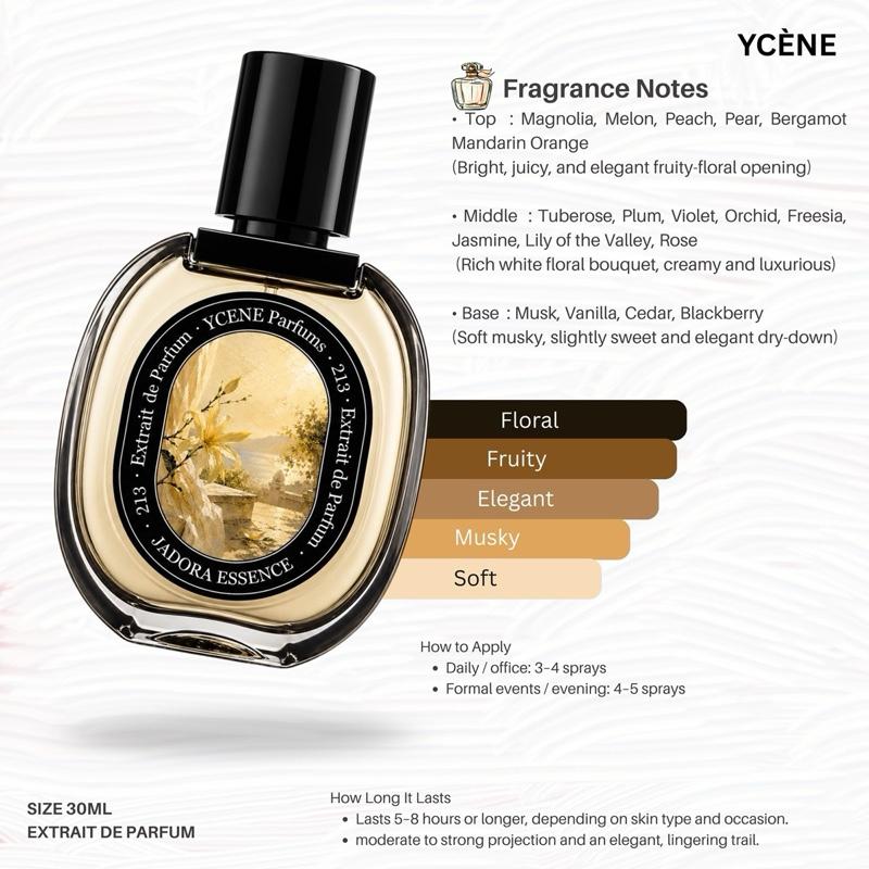 (TODAY SPECIAL) JADORA ESSENCE [code213] - Ycène Collection Luxurious Female Extrait EDP Perfume with 5-8-Hours Long Lasting Fragrance with dupe perfume Scents