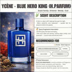 BLUE HERO - Ycene H.Parfum Collection Luxurious Male EDP Perfume with 5-8 Hours Long Lasting Fragrance with dupe perfume Scents