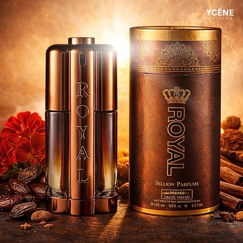 ROYAL BROWN AMBER - Ycene ROYAL Collection Luxurious Male EDP Luxury Quality Perfume with 5-8 Hours Long Lasting Fragrance with dupe perfume Scents
