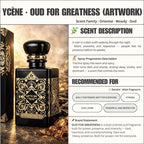 (NEW) OUD FOR GREATNESS - Ycene Artwork Collection Luxurious Male EDP Perfume with 8-Hours Long Lasting Fragrance with dupe perfume Scents