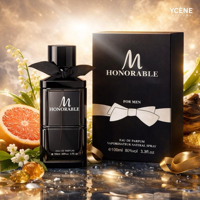 (TODAY SPECIAL) HONORABLE BLACK - YCÈNE HONORABLE Collection 100ML Luxurious Male EDP Lelaki Perfume with 5-8 Hours Long Lasting Fragrance with dupe perfume Scents
