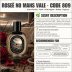 (TODAY SPECIAL) ROSEE NO MANS VALE [code809] - Ycène Collection Luxurious Female Extrait EDP Perfume with 5-8-Hours Long Lasting Fragrance with dupe perfume Scents