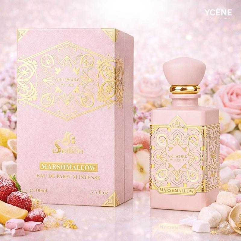 (NEW) MASHMALLOW - Ycène ARTWORK Collection Luxurious Female EDP Perempuan Perfume with 5-8 Hours Long Lasting Fragrance with dupe perfume Scents SELLION