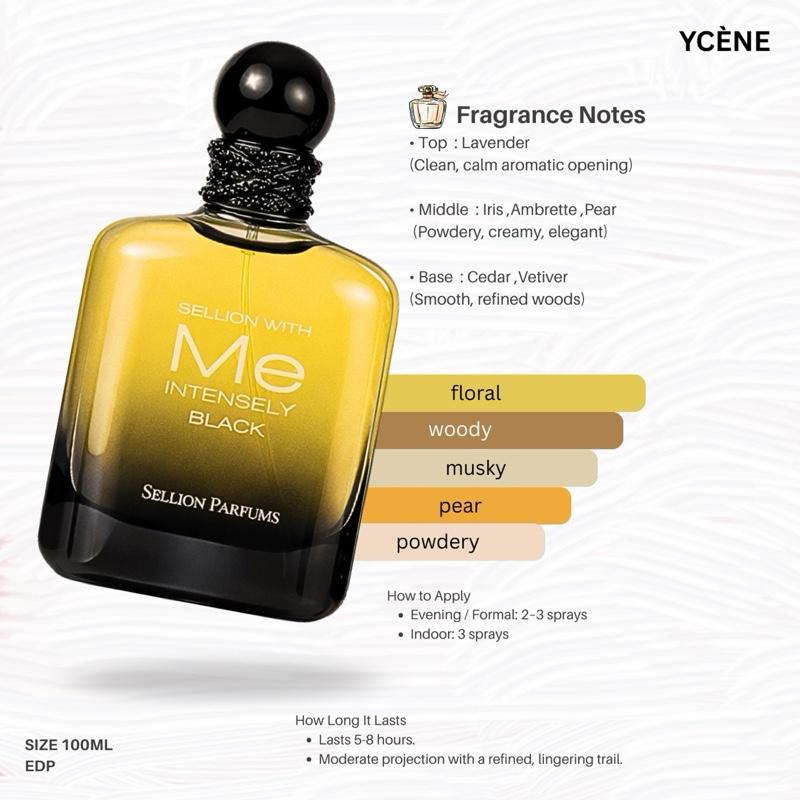 BALCK AMBER SHADOW- Ycene WITHME Collection Luxurious Male EDP Luxury Quality Perfume with 5-8 Hours Long Lasting Fragrance with dupe perfume Scents