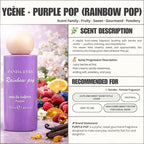 PURPLE POP - Ycène RAINBOW POP Collection Luxurious Female EDP Perempuan Perfume with 5-8 Hours Long Lasting Fragrance with dupe perfume Scents SELLION