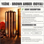 ROYAL BROWN AMBER - Ycene ROYAL Collection Luxurious Male EDP Luxury Quality Perfume with 5-8 Hours Long Lasting Fragrance with dupe perfume Scents