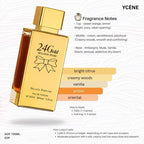 PURE GOLD SKIN - Ycene 24Gold Collection Luxurious Female EDP Perempuan Perfume with 5-8 Hours Long Lasting Fragrance with dupe perfume Scents