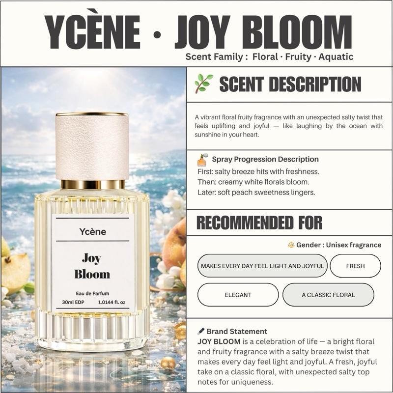 JOY BLOOM - Ycène 30ML Luxurious Unisex EDP Perfume with 8-Hours Long Lasting Fragrance with dupe perfume Scents
