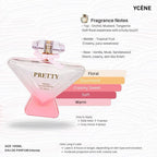 SOFT BLUSH - YCÈNE PRETTY Collection Luxurious 100ML Female EDP Intense Perempuan Perfume with 5-8Hours Long Lasting Fragrance with dupe perfume Scents