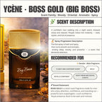 (TODAY SPECIAL) BOSS GOLD - Ycene BIGBOSS Collection Luxurious Male EDP Perfume with 8-Hours Long Lasting Fragrance with dupe perfume Scents