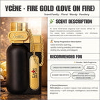 (TODAY SPECIAL) FIRE GOLD - Ycène LOVE ON FIRE Collection Luxurious Male EDP Perfume with 5-8 Hours Long Lasting Fragrance with dupe perfume Scents SELLION